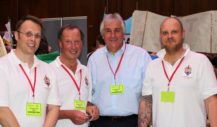 Members of the Lodge and the Assistant Provincial Grand Master at Freshers' Fair