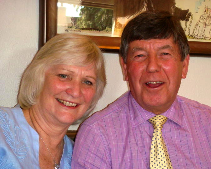 The Master and his wife at the Spring Luncheon