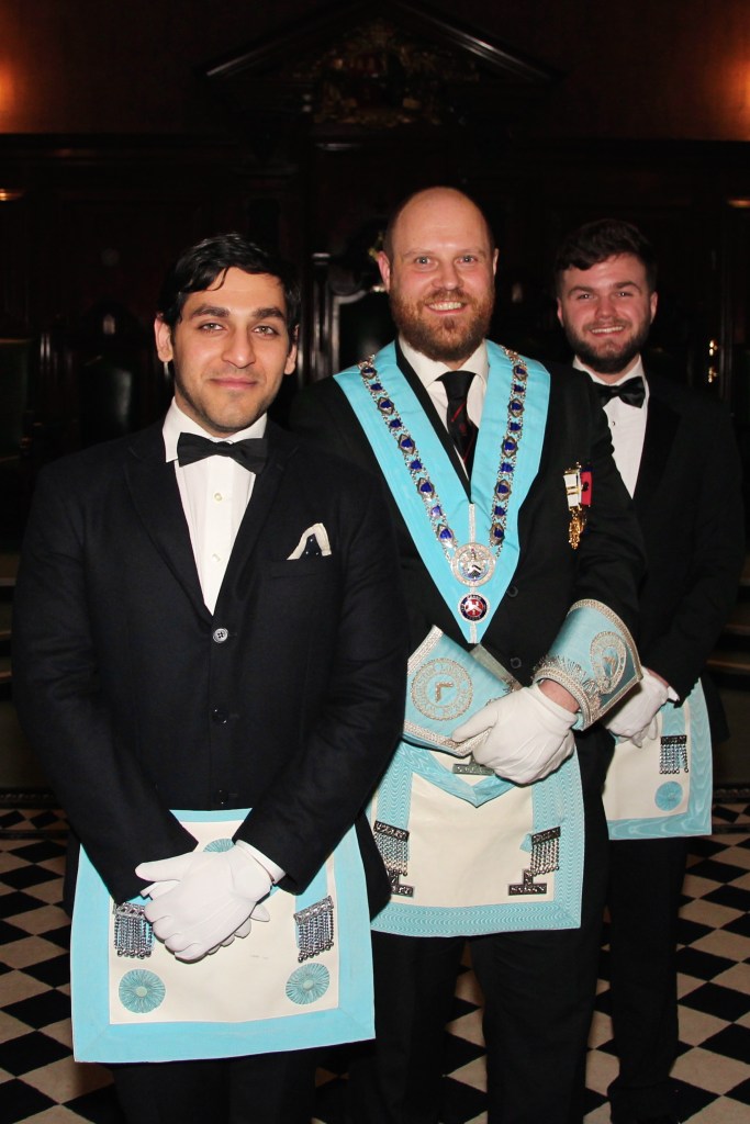 Freemasons at Wyggeston Lodge who are students at Leicester University