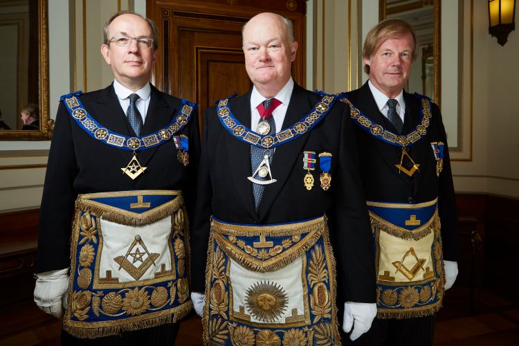Inside the Freemasons on Sky 1 - April 2017 (L-R) Jonathan Spence Peter Lowndes and Sir David Wootton (c) Sky (2)